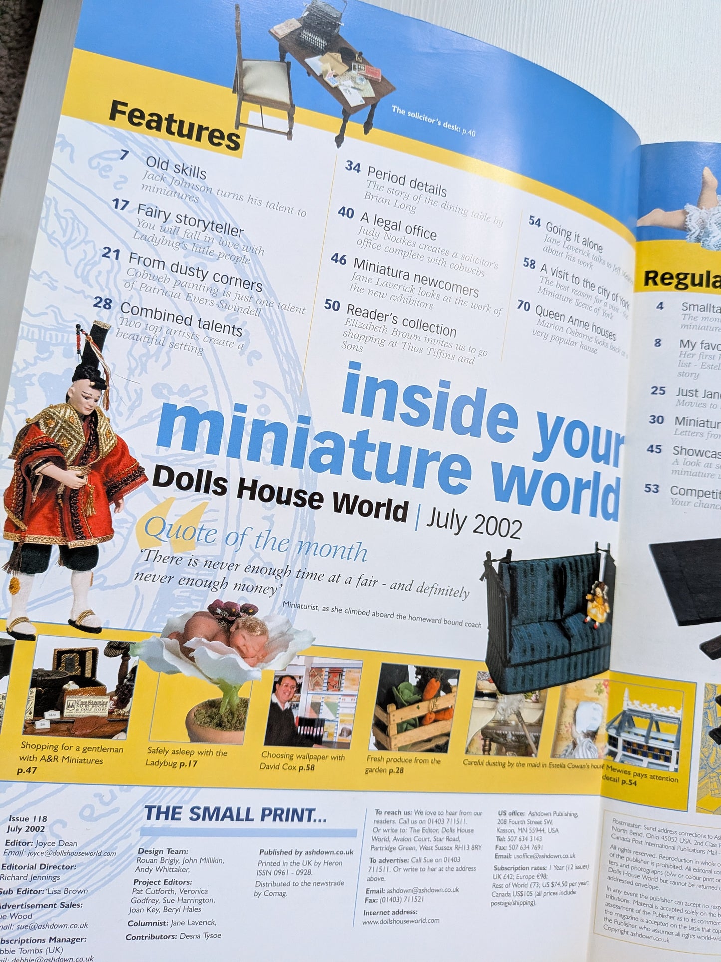 Dolls House World Magazine Issue 118 - July 2002