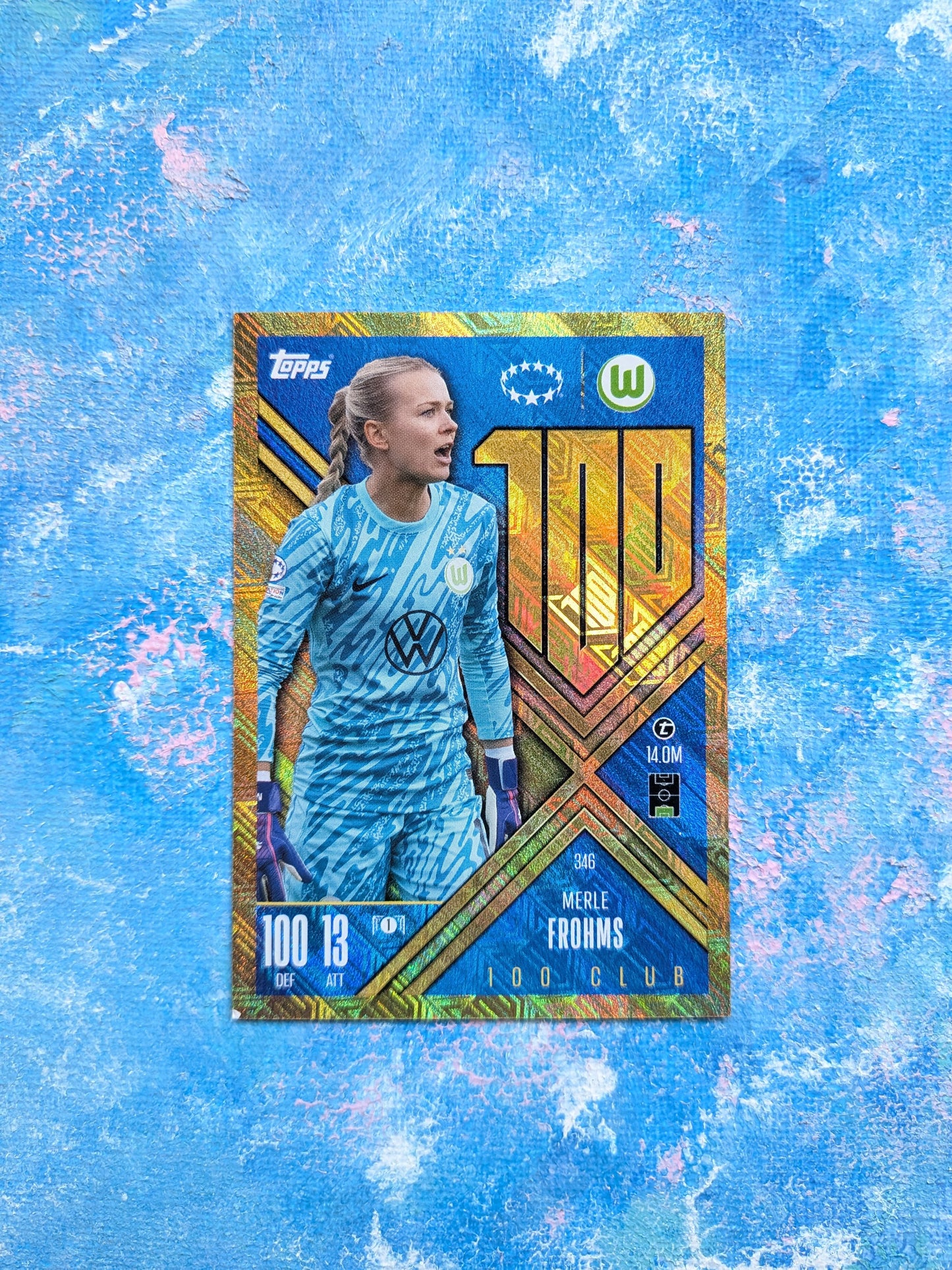 Merle Frohms 100 Club Card #346 - Topps Match Attax Extra 2024/25