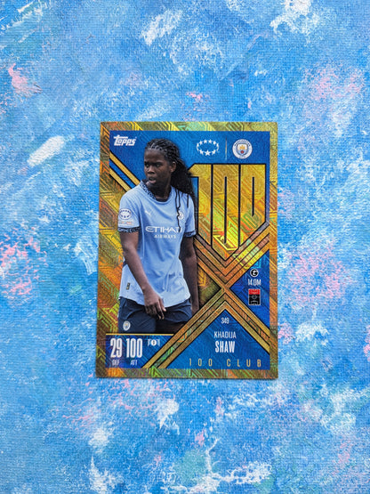 Khadija Shaw 100 Club Card #349 - Topps Match Attax Extra 2024/25