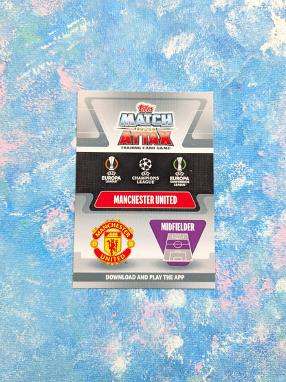 Bruno Fernandes 100 Club Card - 2021/22 Topps Match Attax UEFA Champions League