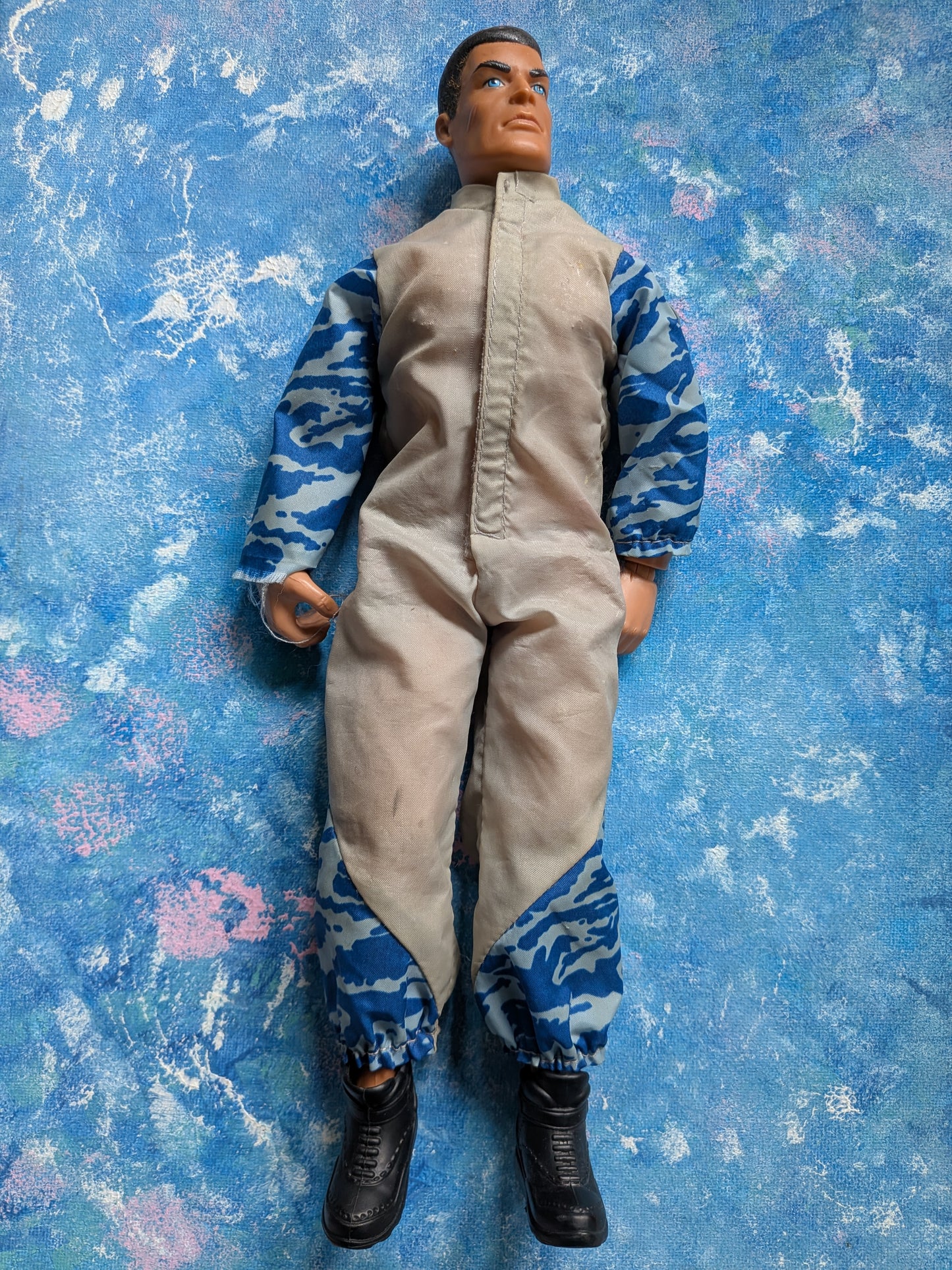 Vintage Action Man Paratrooper in Camo Jumpsuit - 1996 - Hasbro