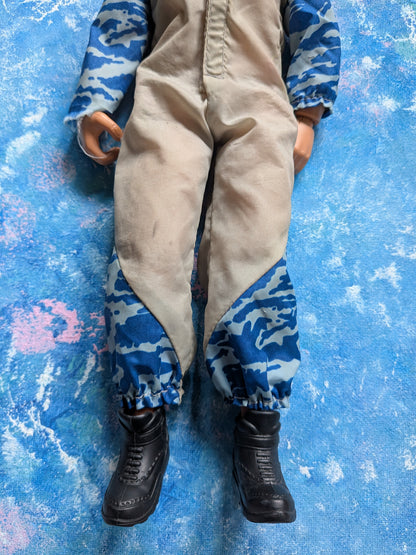 Vintage Action Man Paratrooper in Camo Jumpsuit - 1996 - Hasbro