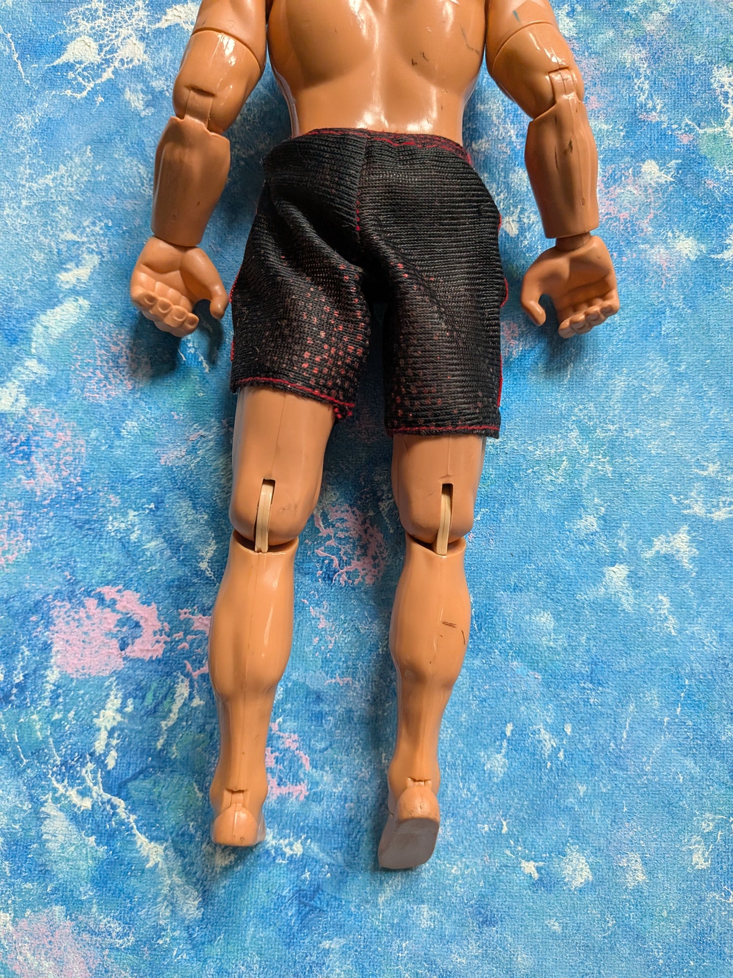 Vintage Action Man in Black/Red Shorts - 1996 - Hasbro