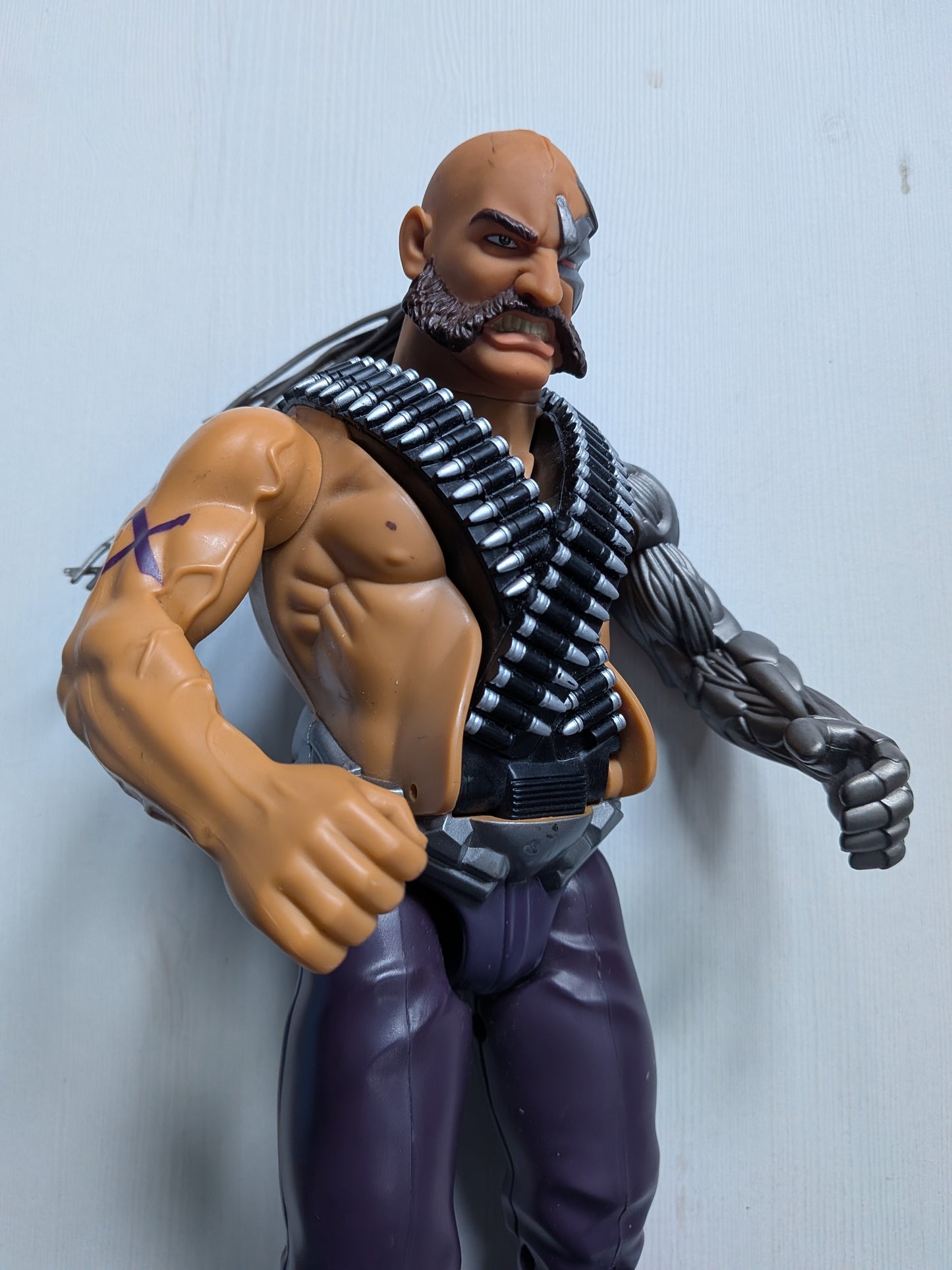 Vintage Action Man Dr X Missile Firing Chest Figure (No Missiles) - 2002, Hasbro