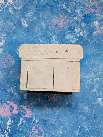 Vintage Dolls House Wooden Kitchen Sink with Opening Doors