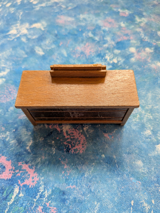 Vintage Dolls House Wooden Chest of Drawers