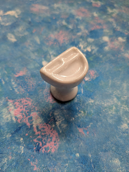 Vintage Dolls House Ceramic Miniature White Sink