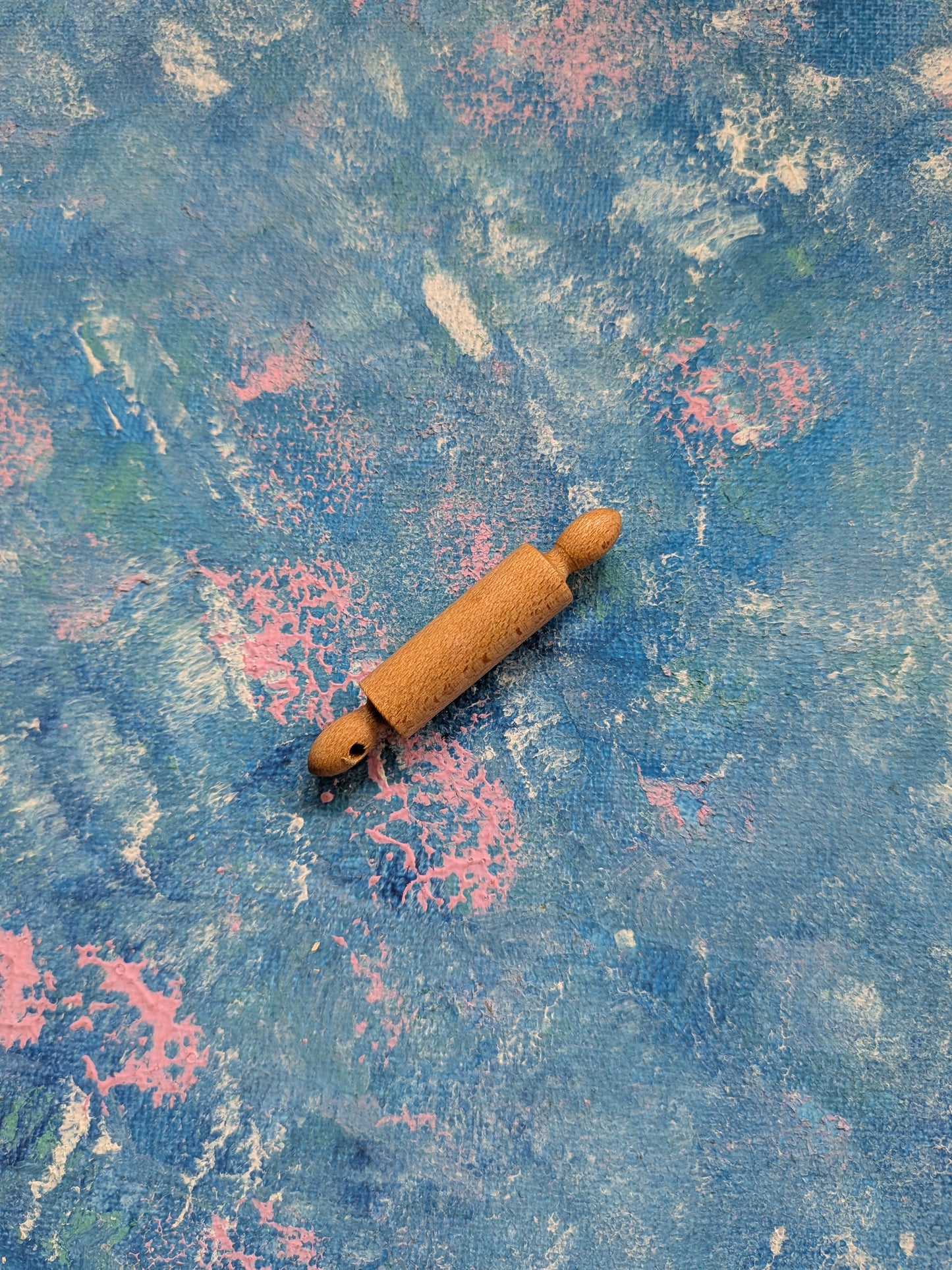 Vintage Dolls House Wooden Rolling Pin