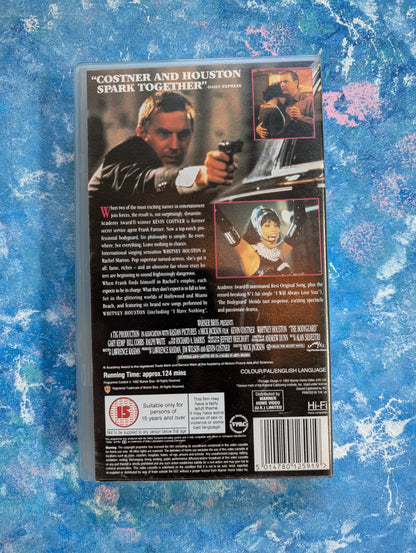 The Bodyguard VHS Tape - Kevin Costner/Whitney Houston 1992 - Warner Bros