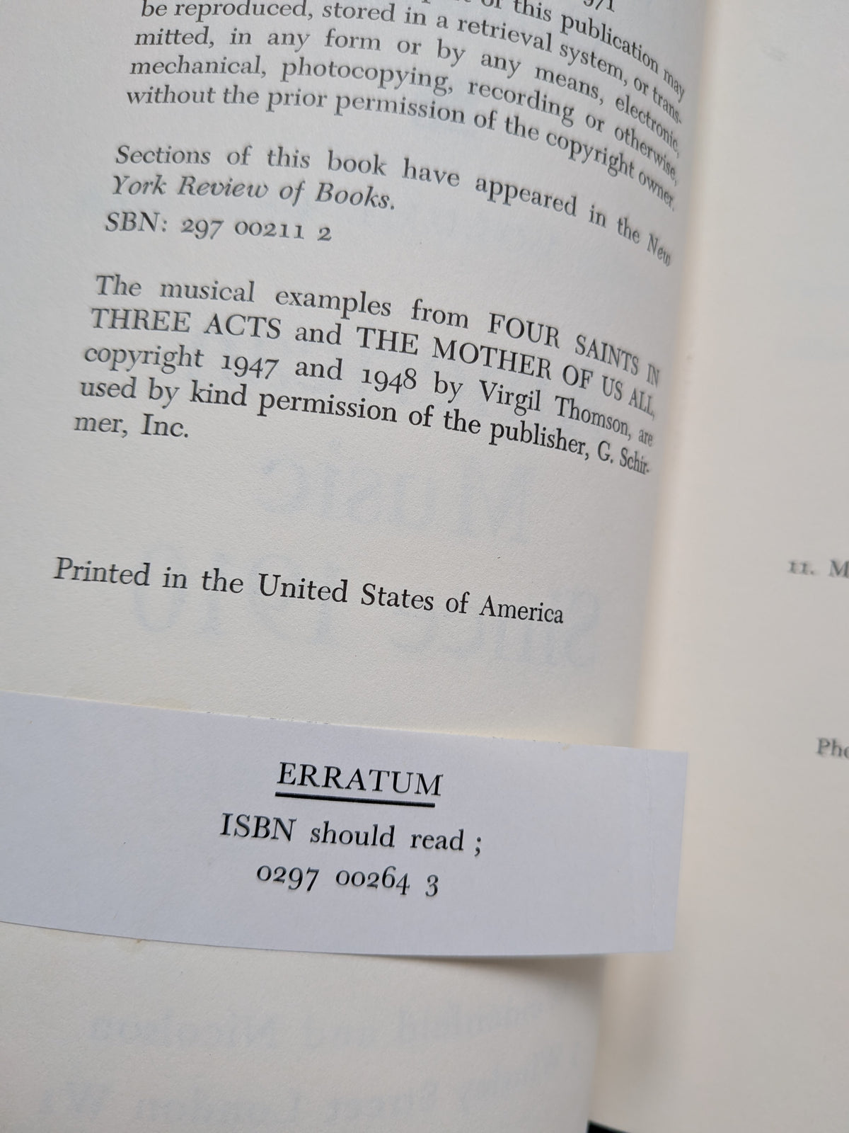 Twentieth Century Composers 1: American Music Since 1910 by Virgil Thomson, 1971