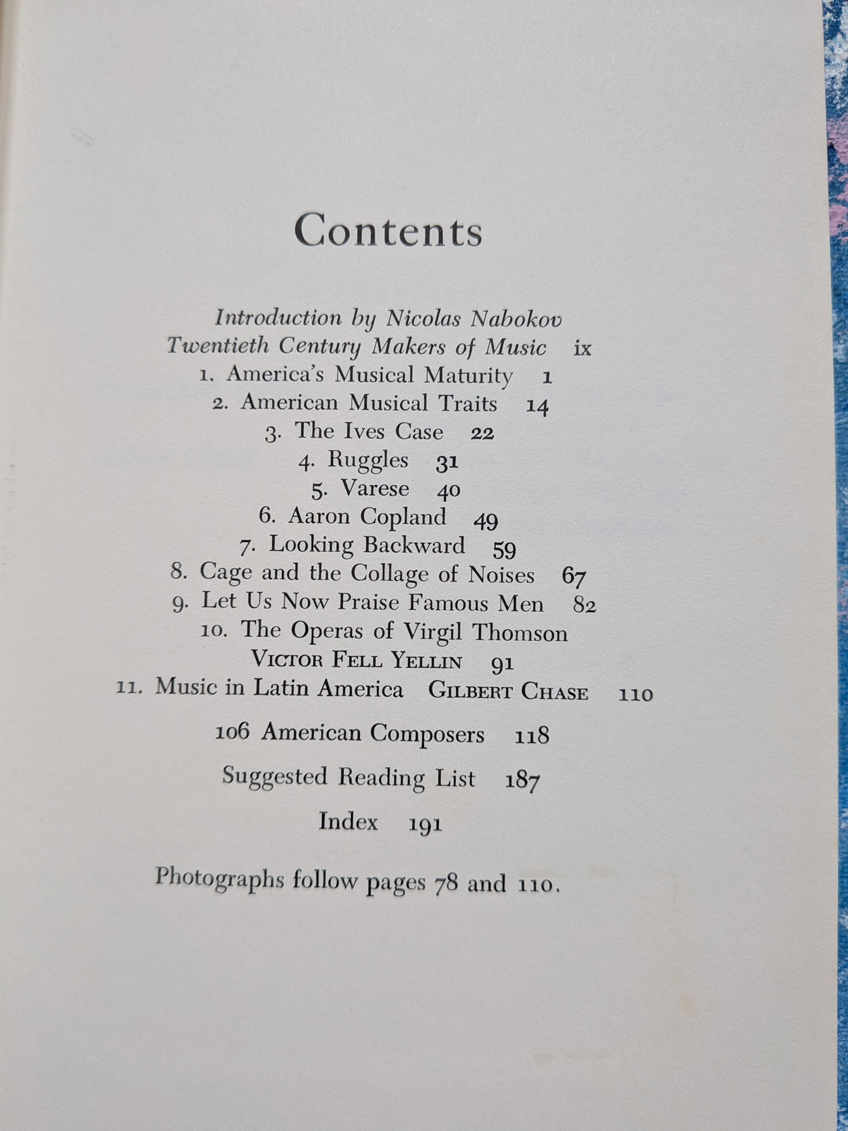 Twentieth Century Composers 1: American Music Since 1910 by Virgil Thomson, 1971