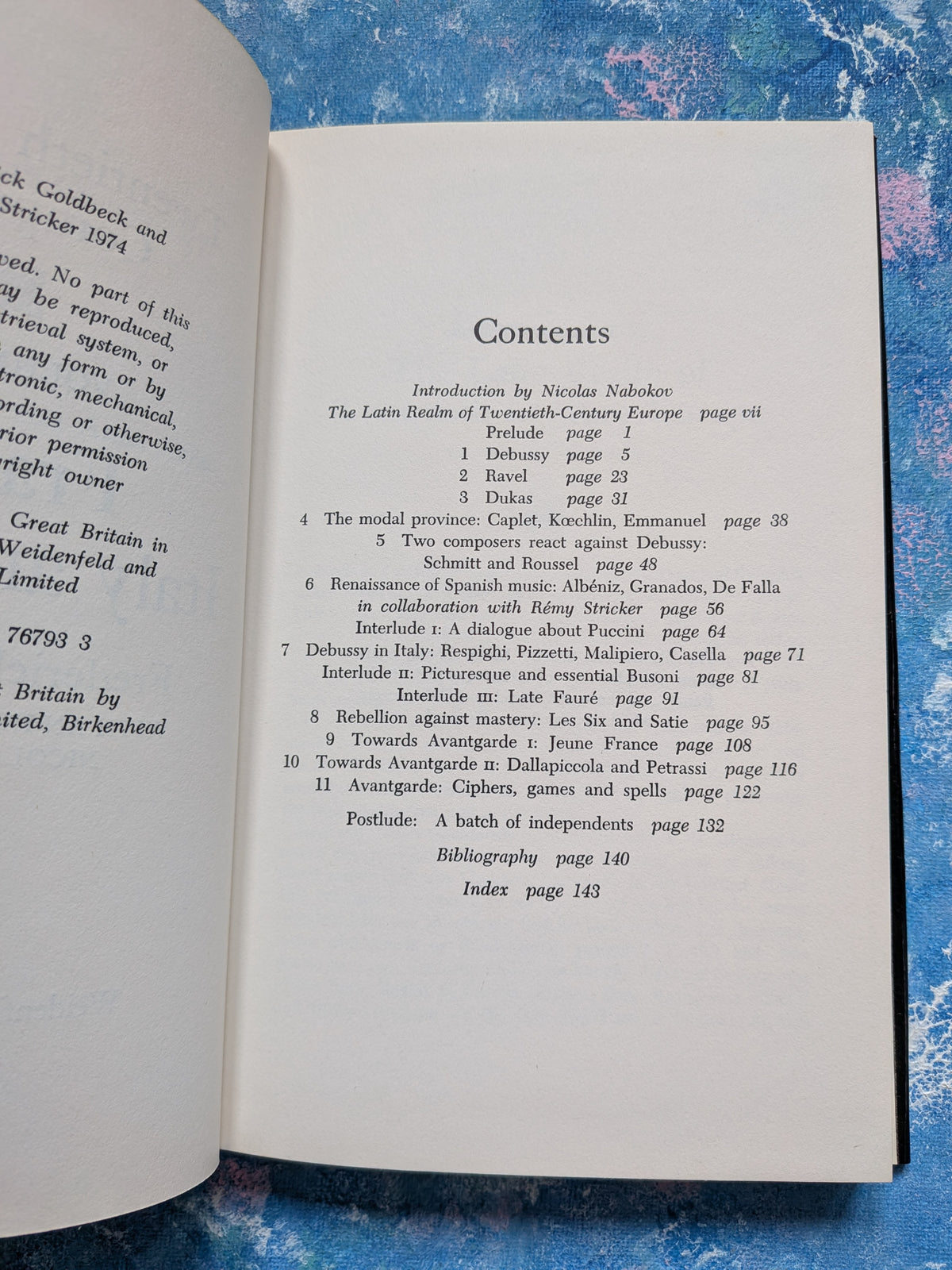 Twentieth Century Composers 4: France, Italy & Spain by Frederick Goldbeck, 1974