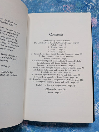 Twentieth Century Composers 4: France, Italy & Spain by Frederick Goldbeck, 1974