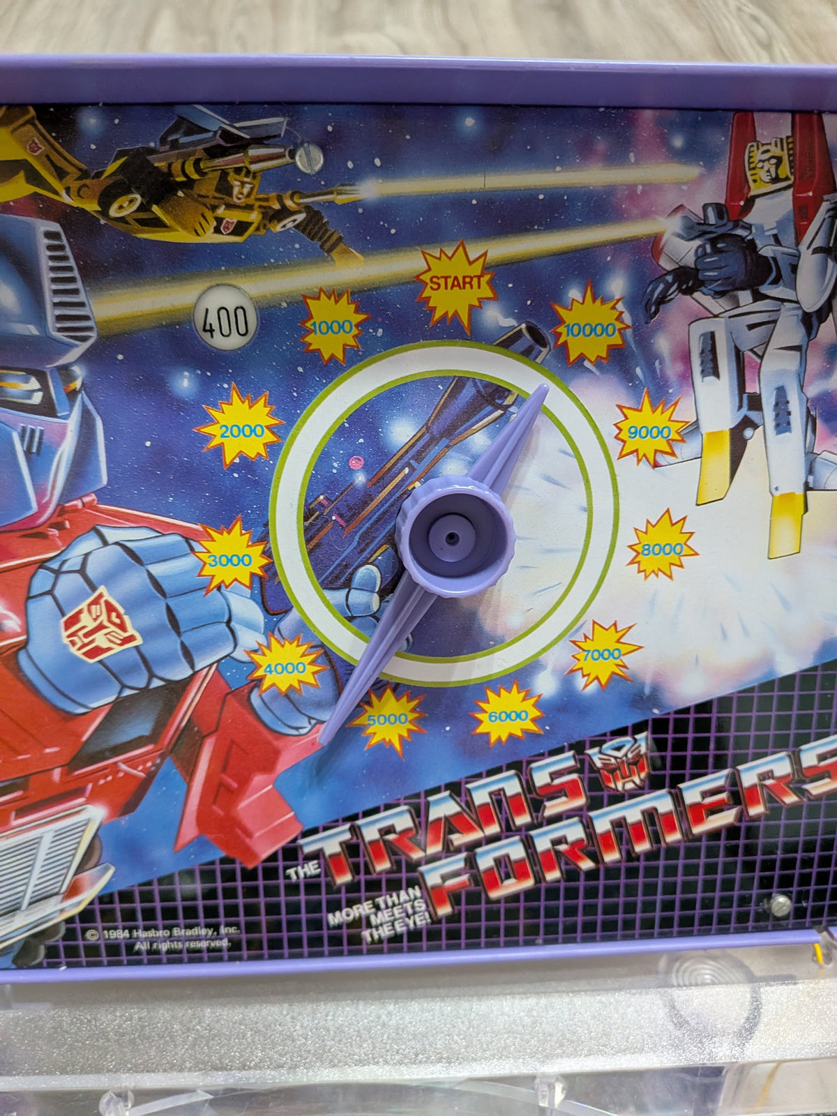 Vintage Transformers G1 Tabletop Pinball Machine Game - 1984 - Hasbro - Tested/Working