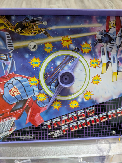 Vintage Transformers G1 Tabletop Pinball Machine Game - 1984 - Hasbro - Tested/Working