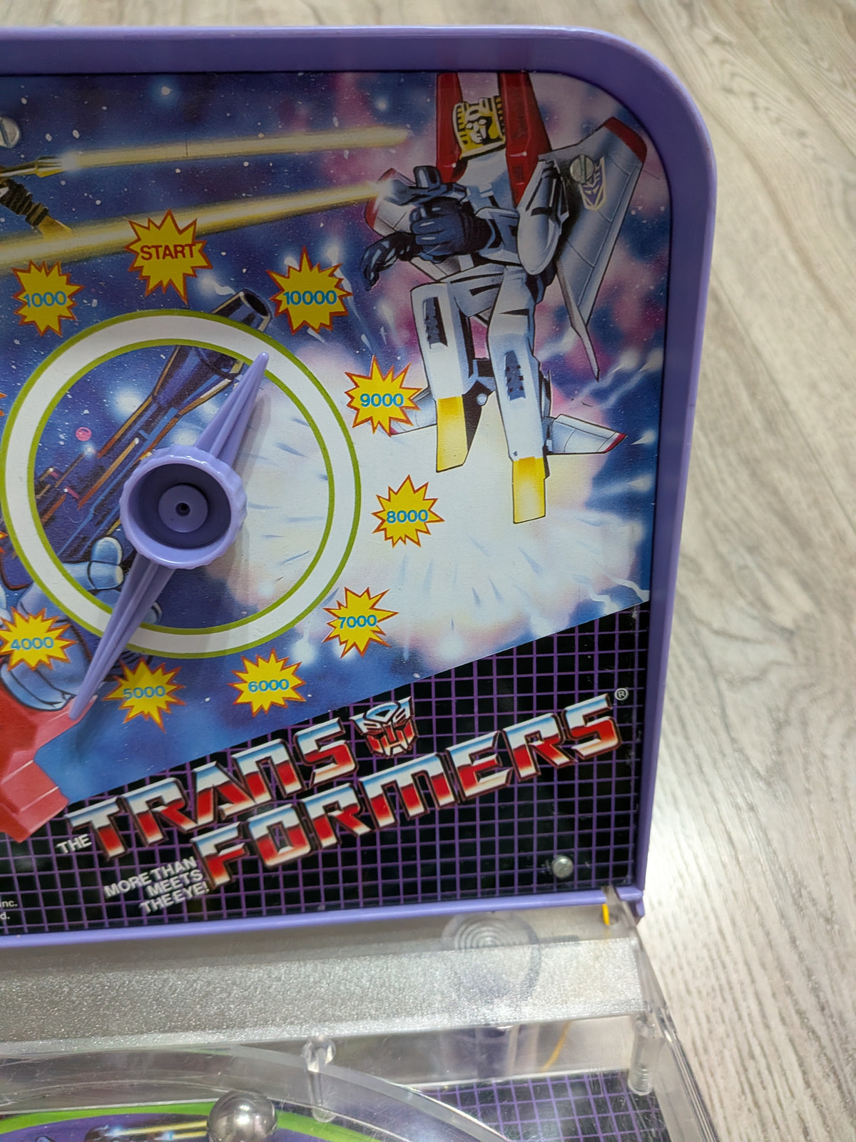 Vintage Transformers G1 Tabletop Pinball Machine Game - 1984 - Hasbro - Tested/Working