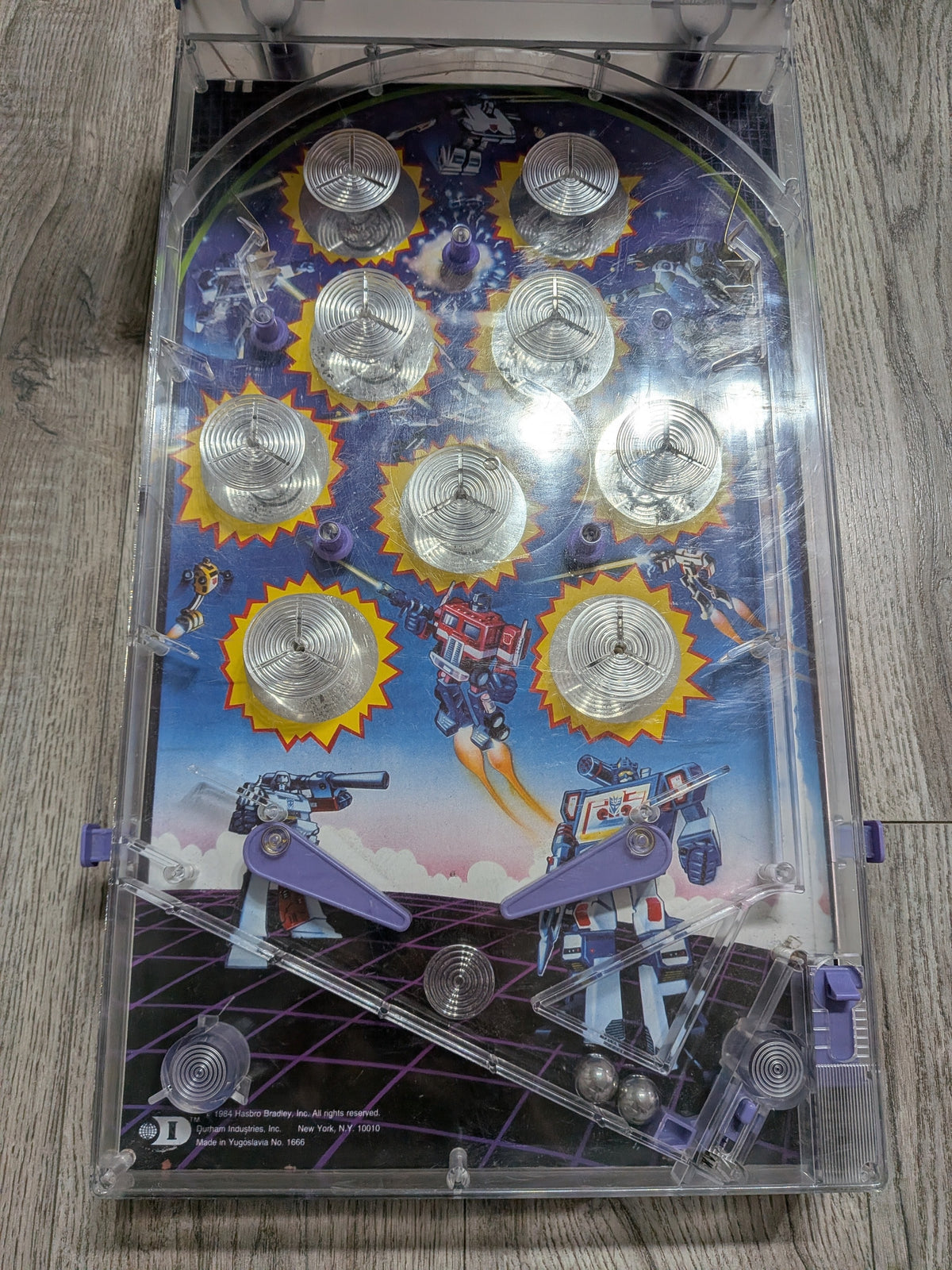 Vintage Transformers G1 Tabletop Pinball Machine Game - 1984 - Hasbro - Tested/Working