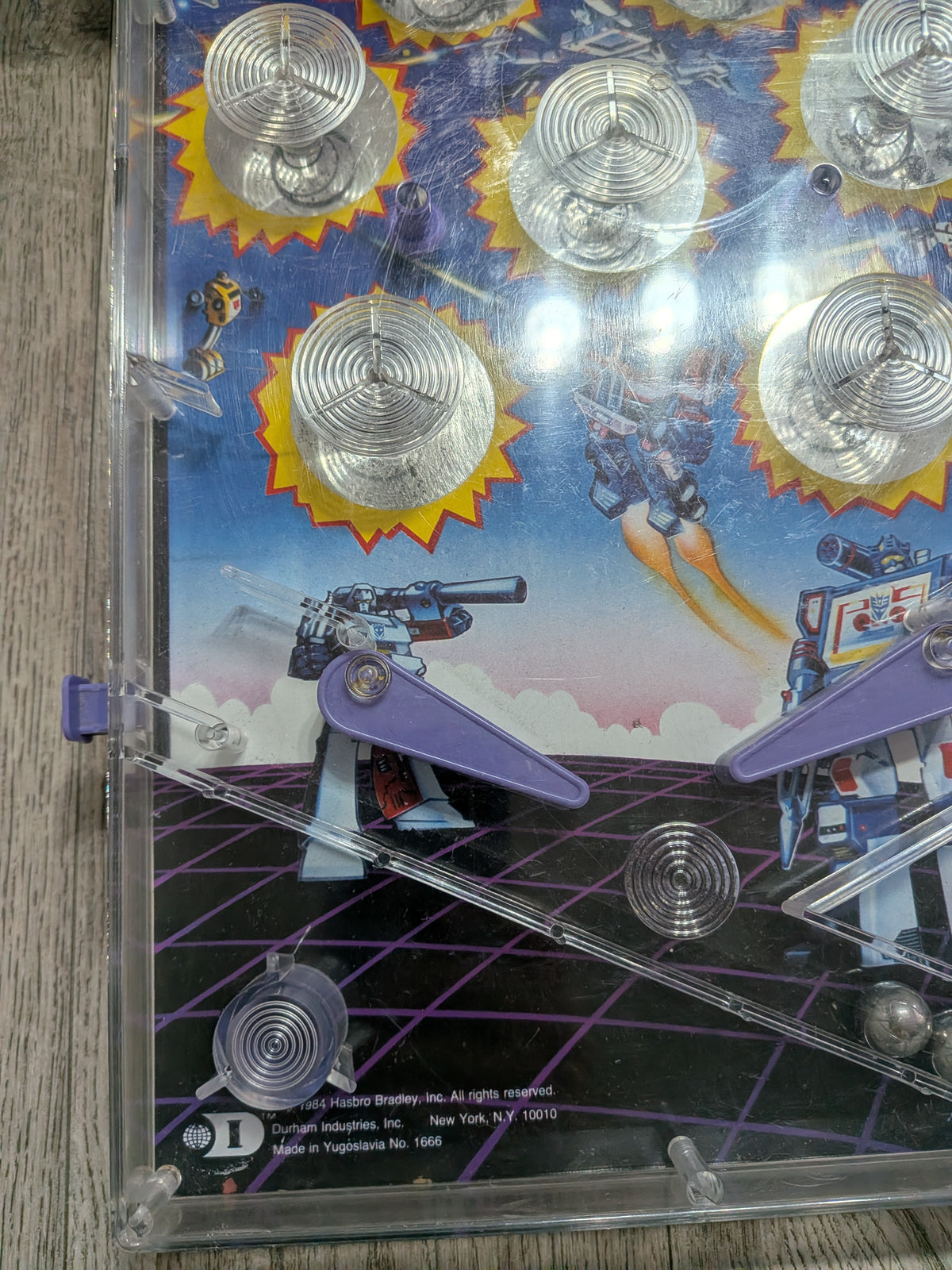 Vintage Transformers G1 Tabletop Pinball Machine Game - 1984 - Hasbro - Tested/Working