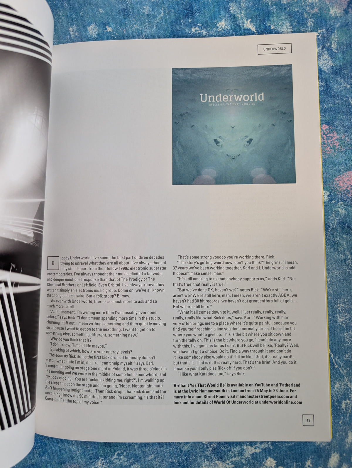 Electronic Sound Magazine Issue 41 - Underworld Cover Story