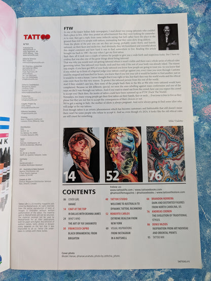 Tattoo Life Magazine No. 151 - Hanae Cover