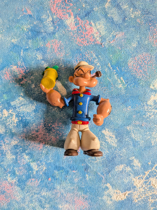 Vintage Popeye Plastic Figure - 1986 - Comics Spain