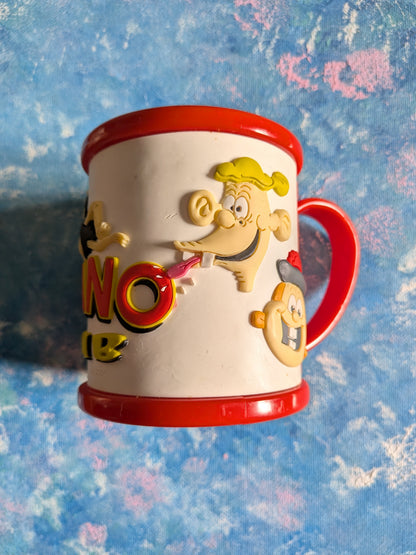 Vintage The Beano Club Dennis and Gnasher Plastic Mug - 2001 - DC Thomson & Co