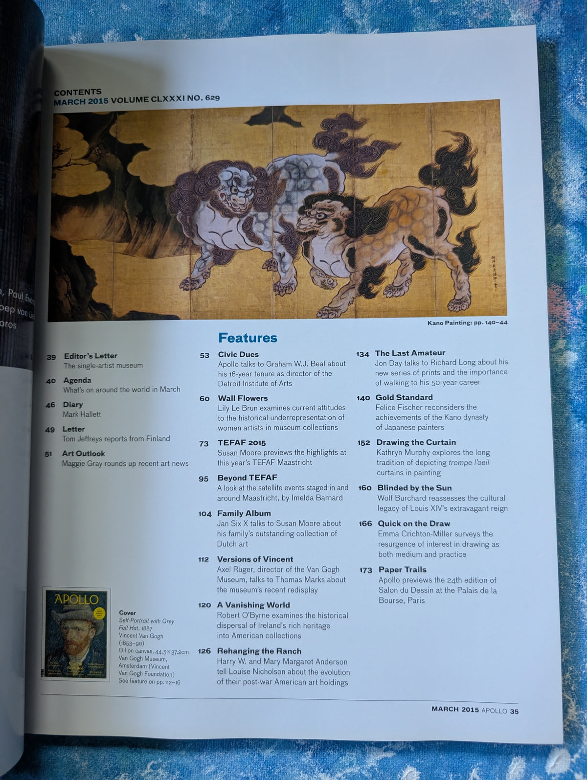 Apollo: The International Art Magazine March 2015 Issue - The Van Gogh Museum