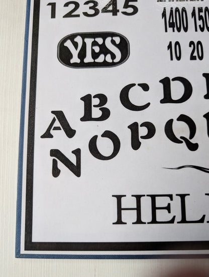 Vintage Card/Plastic Ouija Board Sign - 16" x 11.25"