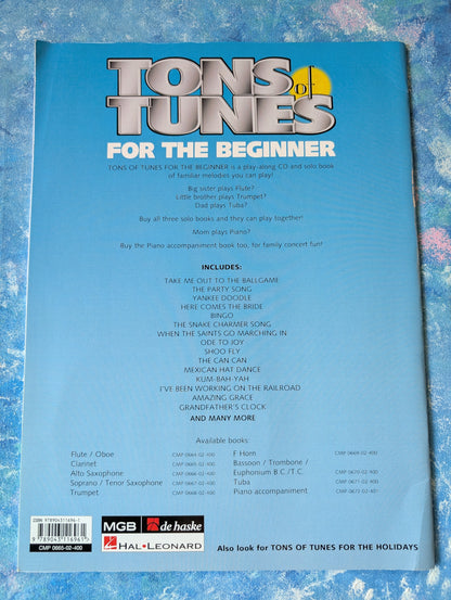 Tons of Tunes for the Beginner Clarinet - 2002 - Curnow Music - Includes CD