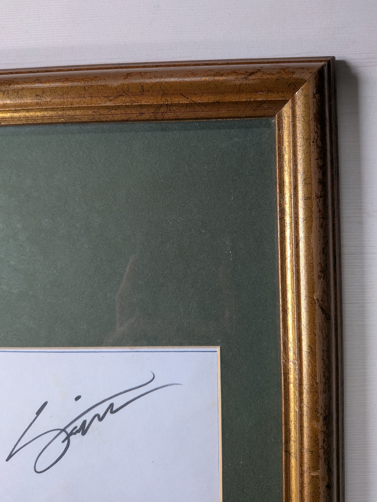 Vintage Enrique Iglesias Autograph and Photo in Frame - 2003 - See Details