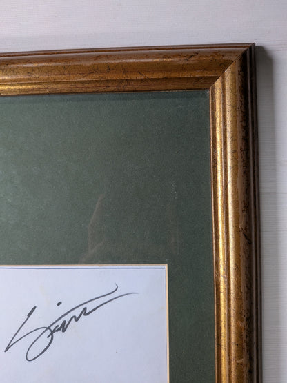 Vintage Enrique Iglesias Autograph and Photo in Frame - 2003 - See Details