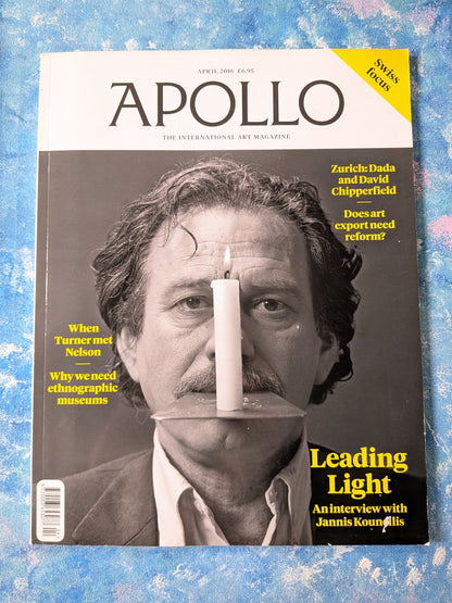 Apollo: The International Art Magazine April 2016 - Jannis Kounellis Cover Story
