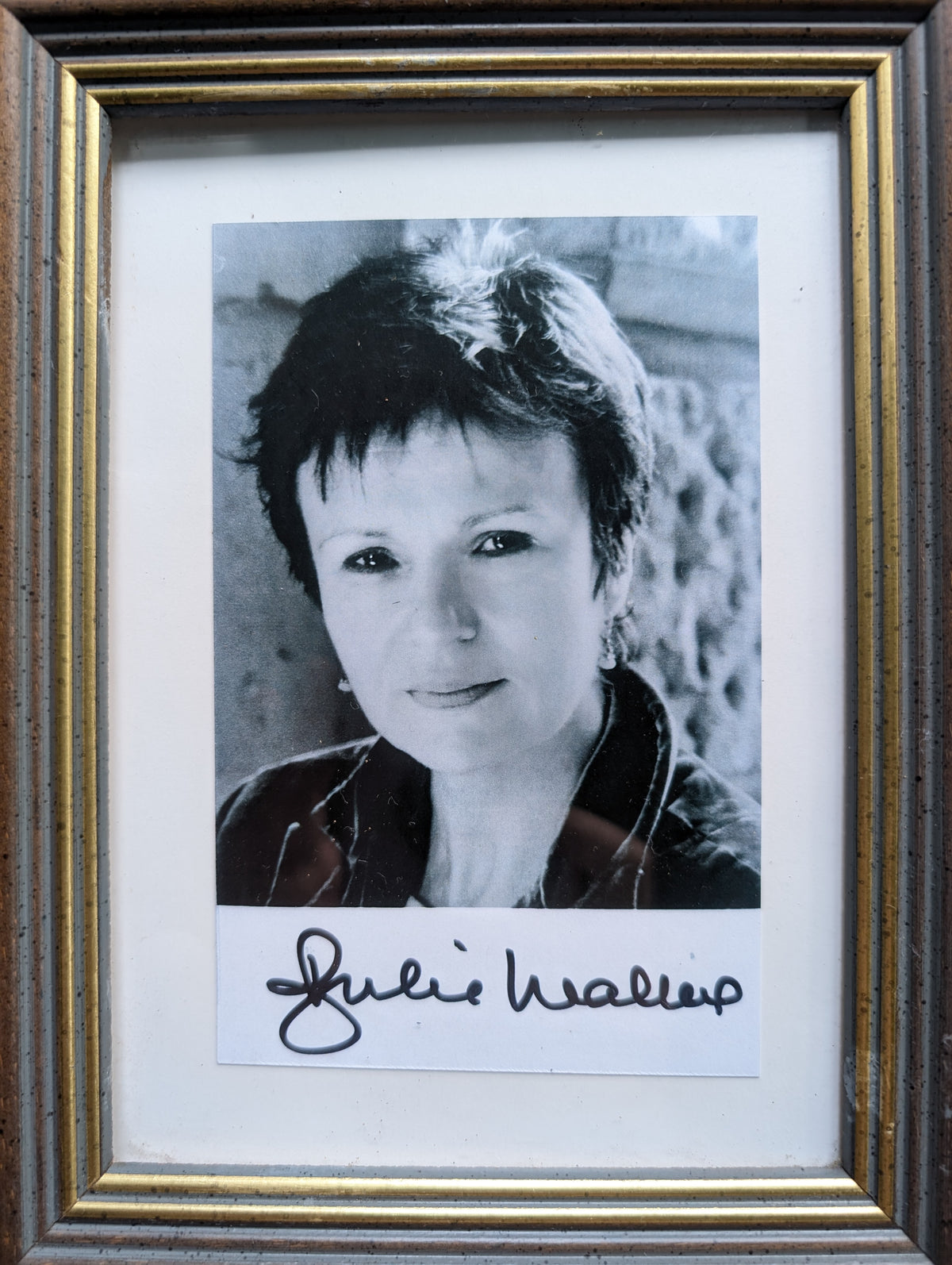Vintage Julie Walters Autographed Photo in Frame