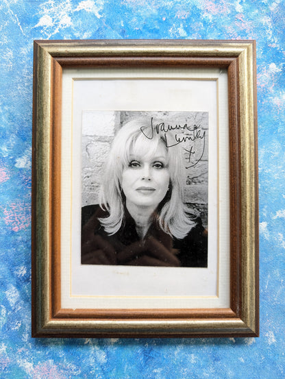 Vintage Joanna Lumley Autographed Photo in Frame