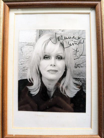 Vintage Joanna Lumley Autographed Photo in Frame