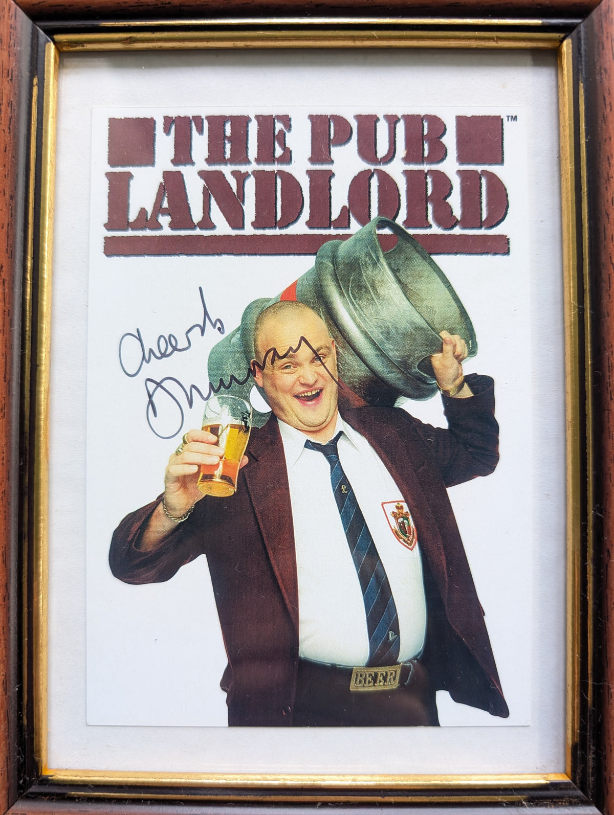 Al Murray The Pub Landlord Autographed Photo in Frame