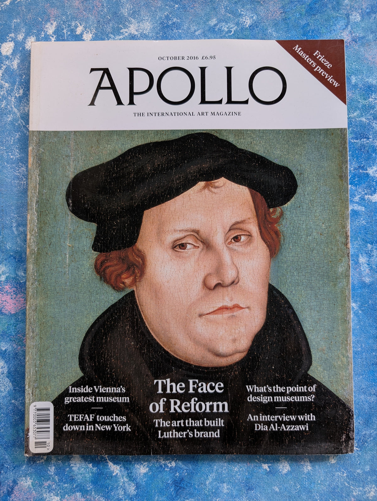 Apollo: The International Art Magazine October 2016 - Martin Luther Art Cover