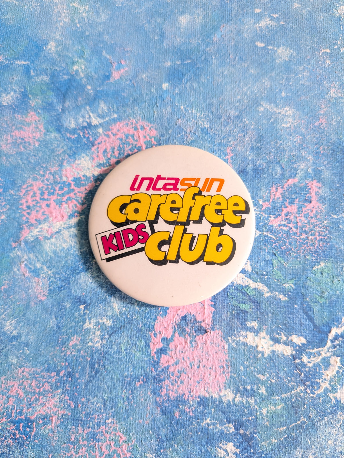 Vintage Intasun Carefree Kids Club Badge - 1980s