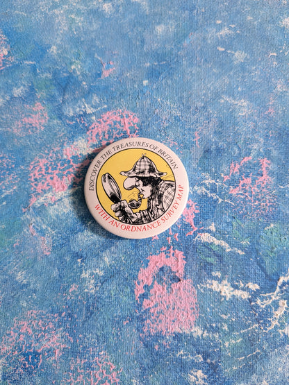 Vintage Ordnance Survey Maps - Discover The Treasures of Britain Badge