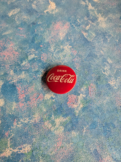 Vintage Coca-Cola "Drink Coca-Cola" Slogan Badge