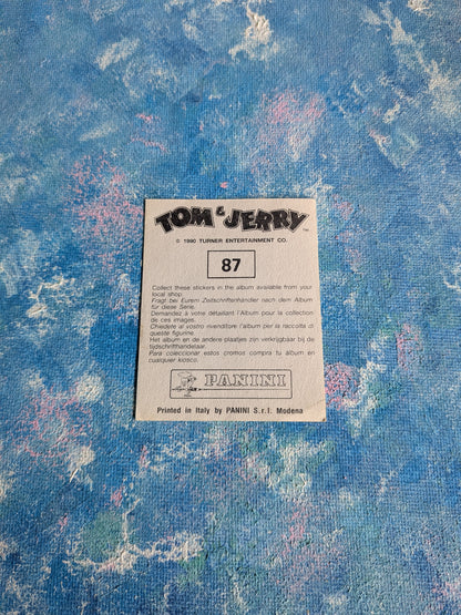 Vintage Tom and Jerry Sticker #87 - 1990 - Turner Entertainment Co/Panini