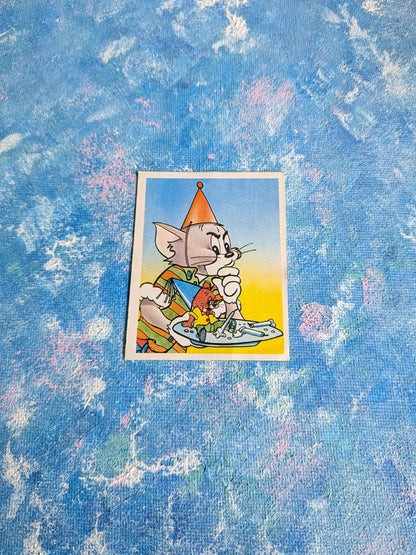 Vintage Tom and Jerry Sticker #129 - 1990 - Turner Entertainment Co/Panini