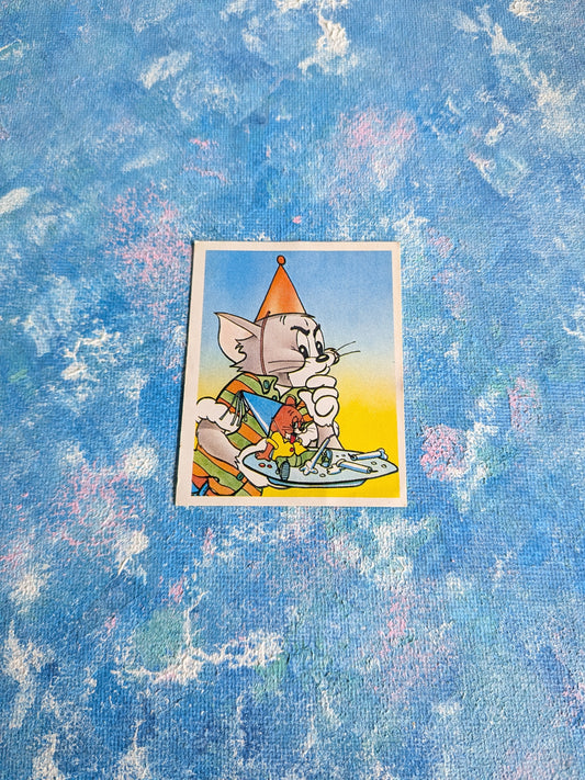 Vintage Tom and Jerry Sticker #129 - 1990 - Turner Entertainment Co/Panini