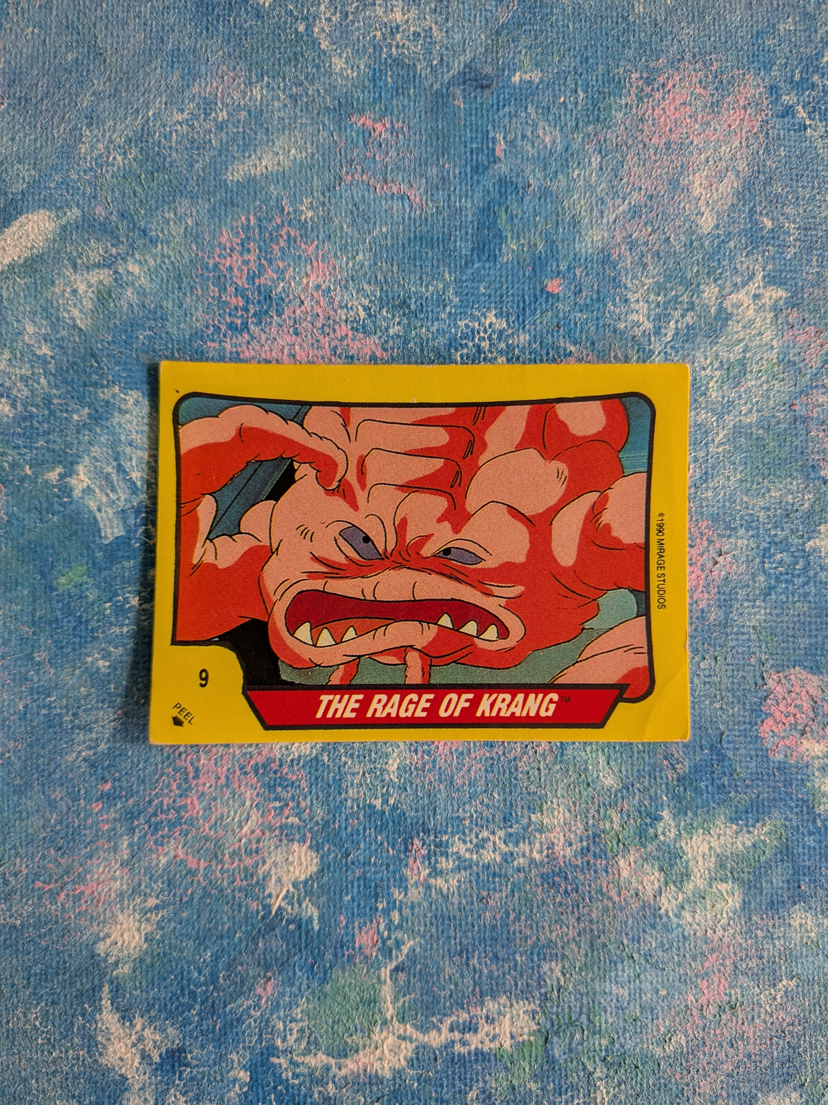 Teenage Mutant Hero Turtles Sticker #9 - Krang - 1990 - Topps/Mirage Studios