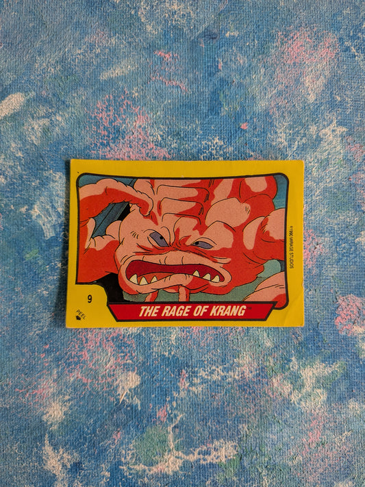 Teenage Mutant Hero Turtles Sticker #9 - Krang - 1990 - Topps/Mirage Studios