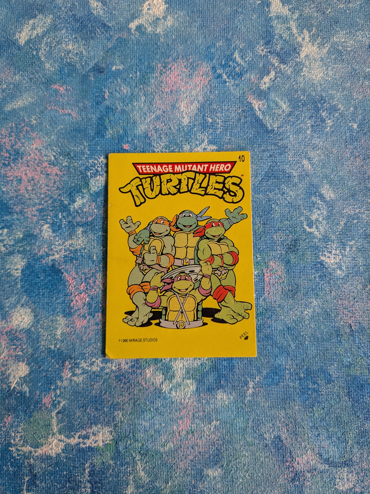 Teenage Mutant Hero Turtles Sticker #10 - 1990 - Topps/Mirage Studios