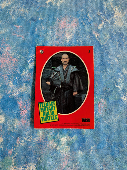 Teenage Mutant Ninja Turtles: The Movie Sticker #8 - Tatsu - 1990
