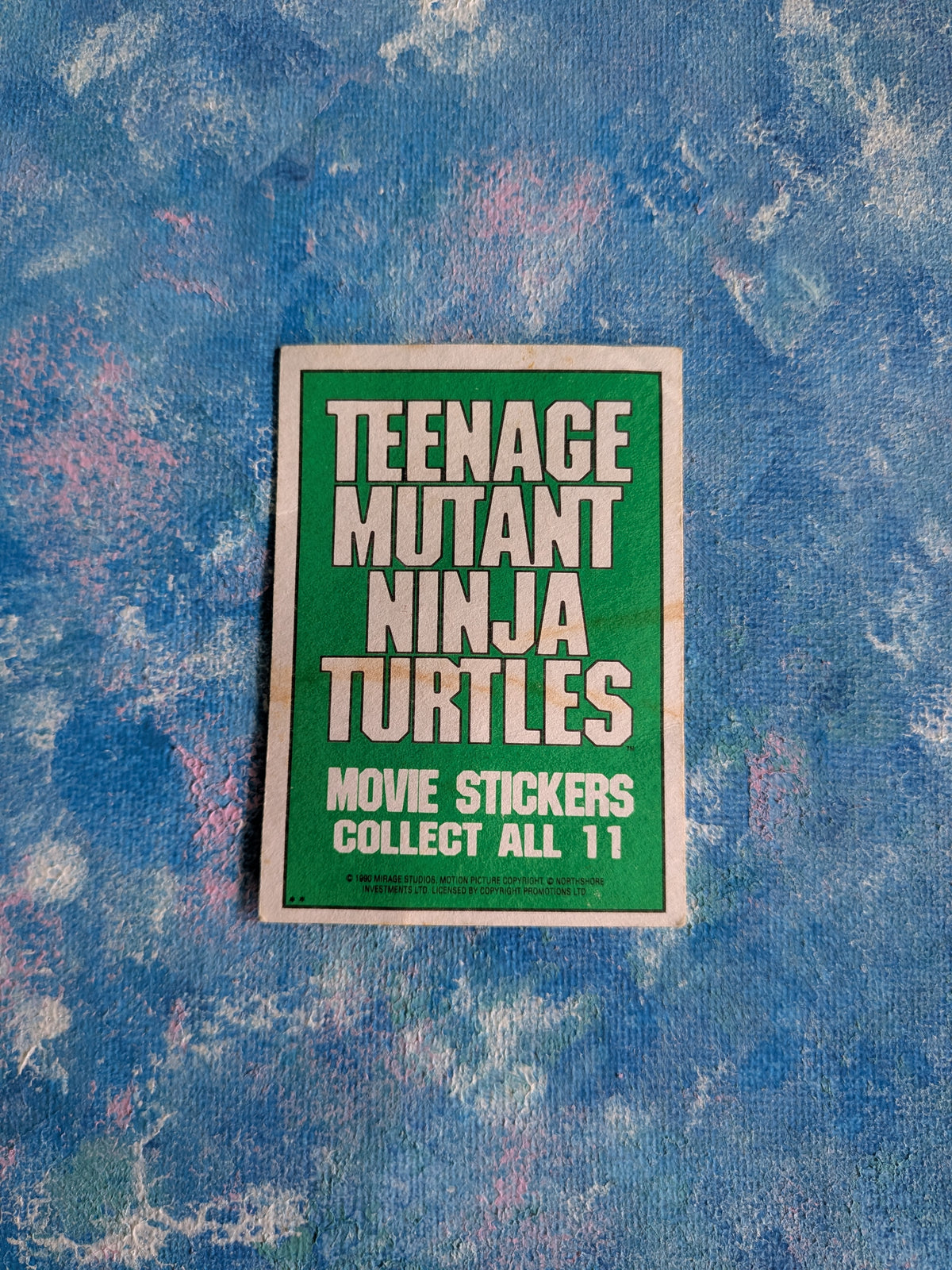 Teenage Mutant Ninja Turtles: The Movie Sticker #8 - Tatsu - 1990