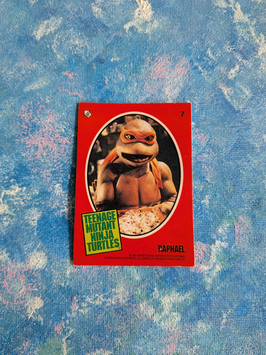 Teenage Mutant Ninja Turtles: The Movie Sticker #7 - Raphael - 1990