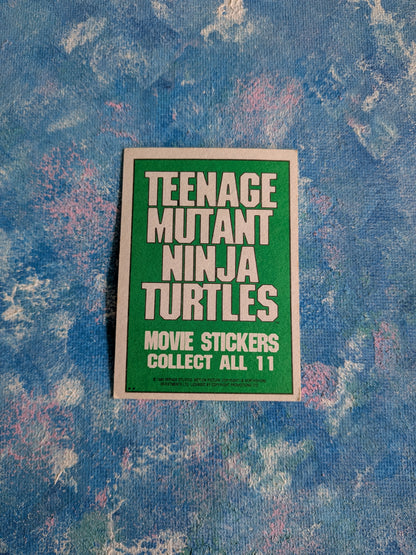 Teenage Mutant Ninja Turtles: The Movie Sticker #7 - Raphael - 1990